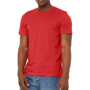 Camisetas de algodón 100% para hombre Jersey transpirable lisa de manga corta con cuello redondo Impresión digital Suministro a granel - Product Image 1