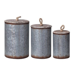 New Decorative Metal Food Canister Set Use For Kitchen ware <b>Tabletop</b> <b>Storage</b> Box Handmade With Best Quality - Product Image 4