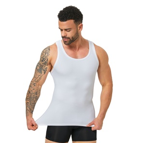Camisetas sin mangas lisas de alta calidad para hombre, servicio OEM, proveedor verificado por Alibaba, camiseta sin mangas ligera para hombre, venta al por mayor y pedidos personalizados - Product Image 5