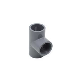 YNTO Raccords de tuyauterie Coude en <span class=keywords><strong>PVC</strong></span> CPVC Tee Crépine en <span class=keywords><strong>PVC</strong></span> Réducteur PPH UPVC Diamètre égal à trois voies - Product Image 1