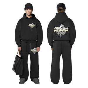 Ensemble de survêtements unisexe en coton 100% de qualité supérieure, coupe ajustée, maternité, sur mesure, vente en gros OEM - Product Image 4