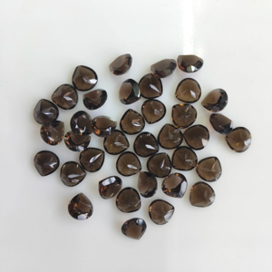 Cuarzo Ahumado Marrón Natural de 7MM en Forma de Corazón, Gema Suelta de la Mejor Calidad para Joyería - Product Image 1