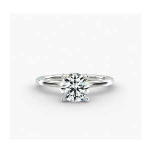 แหวนหมั้นเพชรประดับด้านข้างสไตล์วินเทจสุดหรูสีเงิน – งานฝีมือคุณภาพสูงเพื่อสไตล์โรแมนติกเหนือกาลเวลา - Product Image 3