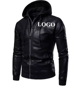 Gran oferta, chaqueta de cuero para hombre, ropa informal, cuero genuino a la moda, logotipo personalizado, ropa para exteriores, chaqueta cómoda para hombre - Product Image 4