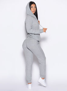 Qualité supérieure Cozy Silver Women's Cuddle Up Joggers Terry Fleece Soft Touch Fabric Pantalons de survêtement pour femmes Pantalons pour femmes - Product Image 3
