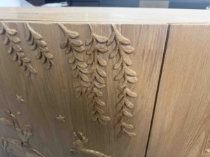 เฟอร์นิเจอร์ห้องนั่งเล่นอเนกประสงค์เปิดประทุนประตูคู่ทำด้วยมือไม้เนื้อแข็งแกะสลักด้วยมือดีไซน์2025 - Product Image 6