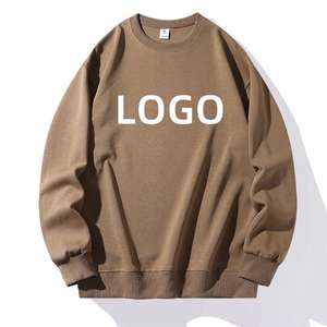 Nouveauté, logo personnalisé, sweat-shirt unisexe en coton lourd uni teint en hiver, pour hommes et femmes, sports de plein air, sweat-shirt chaud anti-boulochage - Product Image 5