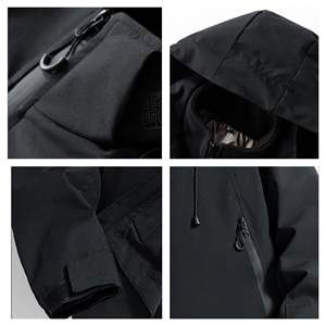 Veste 3 en 1 imperméable et coupe-vent pour femmes et hommes, prix d'usine du Bangladesh et de la Chine, pour le camping en plein air, la randonnée en montagne - Product Image 3