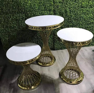 Dreamlike Worldwide Trading Crystal Decor Base de metal Love Cake Table para pasteles de boda Party plintos personalizados - Product Image 1