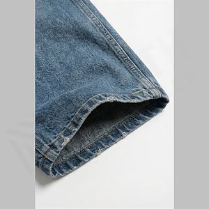 Jeans baggy pour homme, pantalon en denim à jambes larges délavé, pantalon décontracté à coupe ample, streetwear, meilleurs prix, couleur personnalisée, vente en gros - Product Image 6
