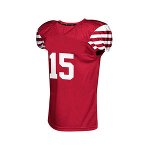 Camisetas de fútbol americano personalizadas, conjuntos de ropa de equipo de poliéster transpirable, cosido corto, tallas grandes disponibles, impresión por sublimación - Product Image 2