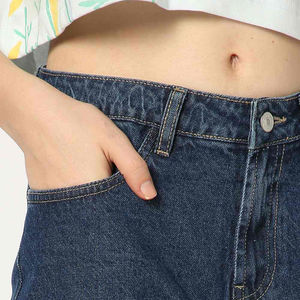 Shorts en jean tendance pour femmes, logo personnalisé imprimé, couleur unie, imperméable, respirant, écologique, anti-plis, service OEM - Product Image 5