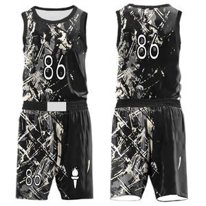 Uniformes de basket-ball réversibles professionnels pour enfants Design de maillot d'été respirant avec options de taille plus ensembles sublimés - Product Image 3