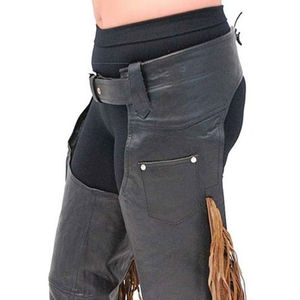 Vente chaude de chaps complets pour hommes Équipement d'équitation en cuir professionnel sur mesure Service OEM de style occidental disponible - Product Image 4