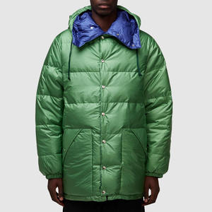 Veste à capuche pour hommes bouffante avec bouton et fermeture éclair veste matelassée extrêmement chaude en hiver vente en gros sur mesure - Product Image 1