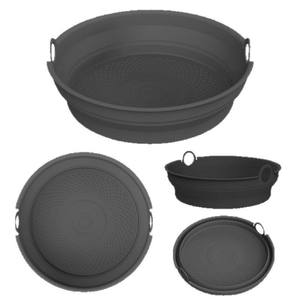 For Foldable Round Baking Tray High-Temperature Resistant Air Fryer Inner Tray <b>Silicone</b> <b>Mat</b> - Product Image 5