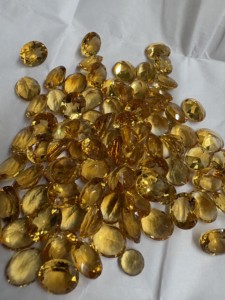 ลูกปัดพลอยซิทรินเจียระไนแบบธรรมชาติสีเหลืองทรงรีขนาด9*11สำหรับทำเครื่องประดับ - Product Image 5