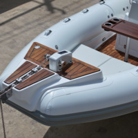 Bateau rigide en fibre de verre Zhenbo RIB-860 28 pieds/8,6 m, ORCA Hypalon léger, capacité de 20 personnes, pour la pêche, les loisirs en famille.
