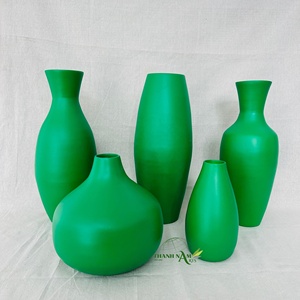 Best Selling Modern Spun <b>Bamboo</b> <b>Floor</b> Vase Natural Color with Lacquer Finish for Home Decorative and Weddings - Product Image 3