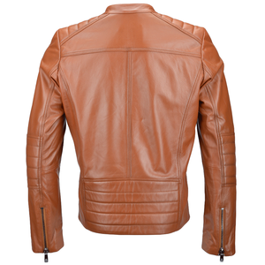 Diseño superior 100% Chaqueta de invierno de manga larga con cuello levantado de cuero de alta calidad para hombre Diseño personalizado disponible a un precio razonable - Product Image 4