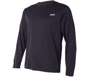 T-shirt décontracté à manches longues en coton 100% à col rond pour hommes avec motif imprimé anti-boulochage et caractéristiques de séchage rapide - Product Image 4