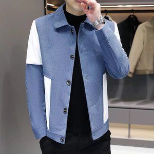 เสื้อแจ็คเก็ตบอมเบอร์ผู้ชายสไตล์สปอร์ตแฟชั่น ฤดูใบไม้ผลิ 2024 รุ่นใหม่ พร้อมโลโก้ด้านหน้า กันน้ำ ระบายอากาศ และกันลม  สีสั่งทำได้ - Product Image 3