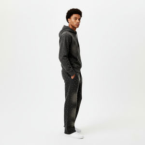 Ventes en gros de survêtements pour hommes de haute qualité, nouveaux, personnalisés, imprimés avec des strass, pantalon et sweat-shirt, ensembles de survêtements d'automne, 100% coton, streetwear tendance - Product Image 2