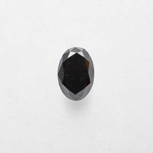 Diamantes Sueltos de Sal y Pimienta Naturales Rústicos de Corte Ovalado de 0.6ct, Claridad VS, para Joyería - Product Image 2