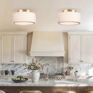 Plafonnier encastré moderne Haven, luminaire élégant à profil bas pour couloir, chambre, cuisine, entrée, maison et bureau - Product Image 2