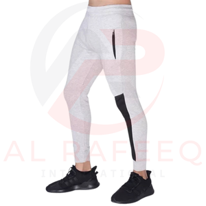 กางเกงขายาวสไตล์ไฮสตรีทสำหรับผู้ชายรุ่นใหม่ล่าสุด รับสกรีนโลโก้ ผลิตจากผ้าฝ้ายผสมโพลีเอสเตอร์ น้ำหนักเบา เอวกลาง ทรงตรง - Product Image 6