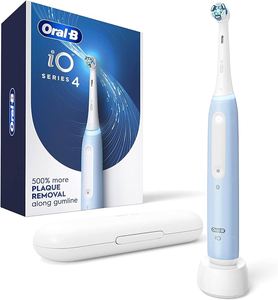 Oral-B IO ชุดแปรงสีฟันไฟฟ้า4อันสำหรับผู้ใหญ่หัวแปรงแบบชาร์จได้สีขาว1อันขนแปรงขนาดกลาง & ขนาดกลางสำหรับเด็ก - Product Image 6