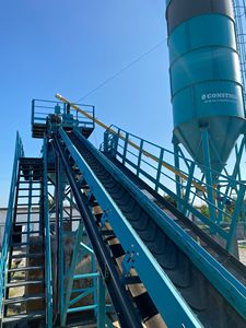 Planta dosificadora de hormigón fijo de 30 M3/h de alta calidad, máquina por lotes PLC, caja de cambios central, solución de mezcla estacionaria, motor de bomba - Product Image 3