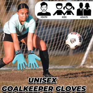 Guantes de Portero de Fútbol Personalizados, Transpirables, de Látex de Contacto de 4 mm, Profesionales, Impermeables, Ajustables para Exteriores - Product Image 5