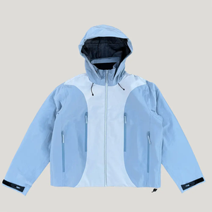 แจ็คเก็ตกันลมแบบมีฮู้ดสำหรับฤดูหนาว ขายส่ง สำหรับทุกเพศ เหมาะกับกิจกรรมกลางแจ้ง กันน้ำ กันลม ระบายอากาศได้ดี มีซิปแบบตั้ง ดีไซน์ทันสมัย - Product Image 1