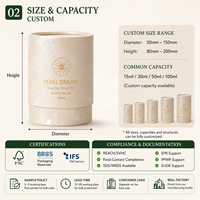 Empaque de Tubo de Papel con Certificación FSC Personalizado para Perfume, Cosméticos, Caja de Regalo, Laminación Perlada, Estampado en Caliente, Directo de Fábrica OEM