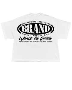 T-shirt Hip Hop Vintage surdimensionné de haute qualité 100% coton col rond poids lourd manches courtes motif solide imprimé Design - Product Image 2