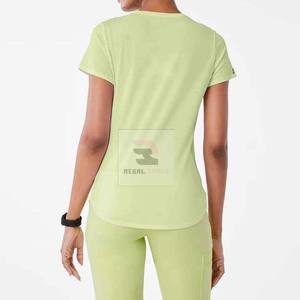 Chemise à col ras du cou personnalisée à manches courtes respirante Infirmière Underscrub - Product Image 5