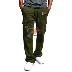 Pantalon en coton décontracté de haute qualité avec imprimé personnalisé pour hommes pantalon de survêtement en matériau flexible avec logo - Product Image 3