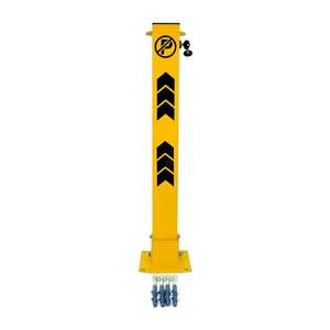 Secure Car Parking Barrier <b>Set</b> of 2-75cm Lockable Steel Barrier - Product Image 6