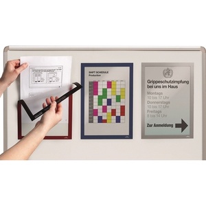 Magnetic DURABLE <b>A4</b> Red Adhesive Whiteboard <b>Frame</b> 5pcs/pack - Product Image 1