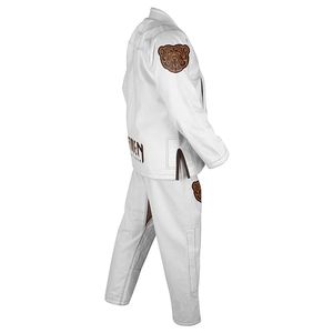 Uniforme BJJ personalizado clásico de fábrica de 10 años con tejido de perlas y oro de alta calidad Unisex adulto - Product Image 3