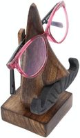 Porte-lunettes en bois support en forme de nez fait à la main pour bureau bureau décor à la maison cadeaux