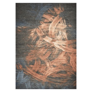 Alfombra de Área Chenille LXDP-1040 de RUGS DEPOT, Color Rojo Borgoña, Diseño Oriental Tradicional, Impresión Digital, Lavable a Máquina, Antideslizante, Venta al Por Mayor - Product Image 1