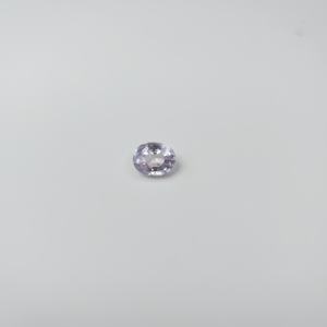 Bague Lalas de qualité supérieure, saphir blanc naturel à 100 %, chauffé, taille ovale, 4,60 carats, pierre de naissance de septembre, taille TH, certifiée - Product Image 4