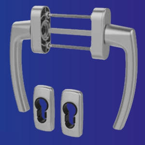 Ensemble de poignées de porte Jumbo Milano avec rosaces - Product Image 1