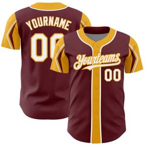 Créez des maillots de baseball personnalisés uniques avec la marque de votre équipe entièrement personnalisables avec des noms de joueurs graphiques sublimés - Product Image 1