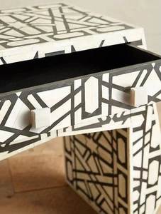 Modern Elegant Design Natural Bone Inlay Dining <b>Table</b> for Home <b>Garden</b> Bedroom Hotel or Apartment Decoration - Product Image 2