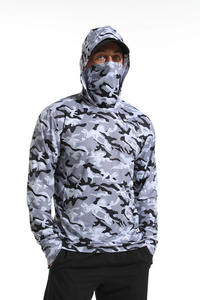 2025 alta calidad sublimación impresión secado rápido poliéster rendimiento pesca Sudadera con capucha pesca camisas ropa deportiva - Product Image 6