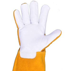 Nuevo 2025, al por mayor precio de fábrica, guante de barbacoa resistente al fuego y al calor, guantes de soldadura de cuero - Product Image 4