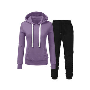 ชุดวอร์มสำหรับเล่นฟิตเนสผ้าฝ้าย100% สำหรับผู้หญิงทันสมัยเสื้อผ้าฟิตเนสพิมพ์ลายสีพื้นเป็นมิตรต่อสิ่งแวดล้อม - Product Image 6